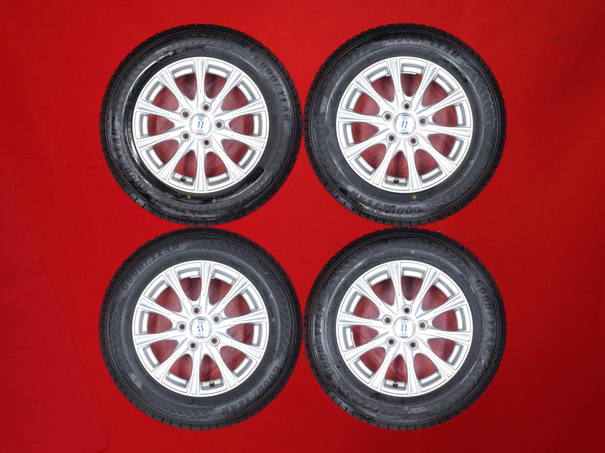 グッドイヤー アイスナビ 8 GOODYEAR ICENAVI 8 195/65R15 91Q 10スポークタイプ 1P 6Jx15 +53 5/114.3 シルバー(銀色)系 クラウン セダン クレスタ ステップワゴン ノア アテンザ アクセラ エスクァイア ヴォクシー マークII プレマシー アイシス プログレ