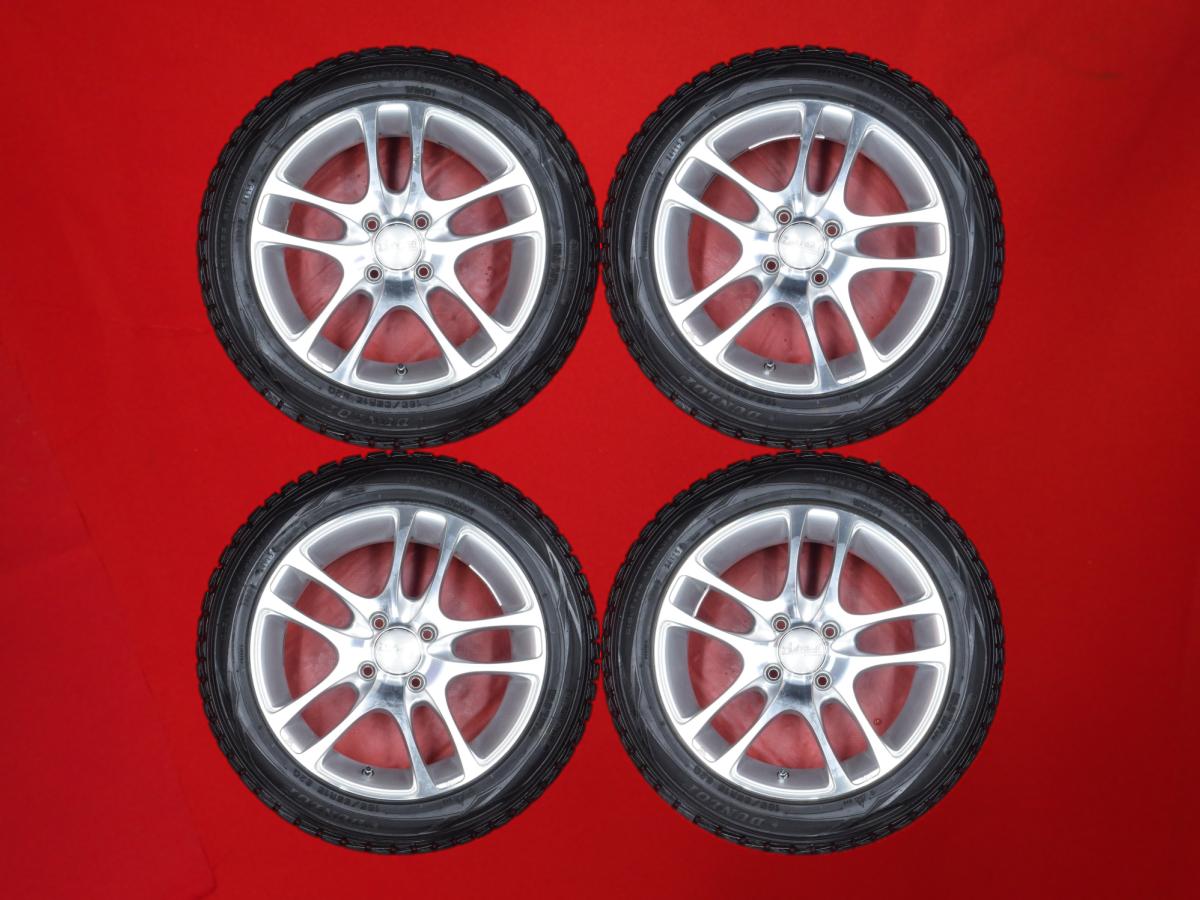 ダンロップ ウィンター MAXX 01(WM01) DUNLOP WINTER MAXX 01 185/55R15 82Q 5Wスポークタイプ 1P 6Jx15 +50 4/100 シルバーポリッシュ(シルバー&ポリッシュ) デミオ コルト プラス マーチ キューブ キュービック MR-S マイクラC+C スイフト ブーン ルミナス ベリーサ フィ