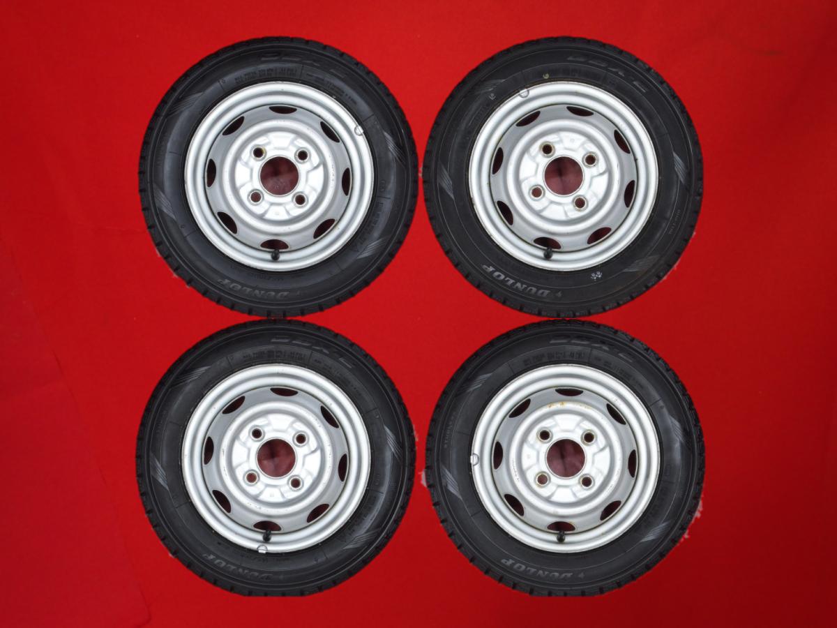 ダンロップ DSX-2 DUNLOP DSX-2 145/70R12 69Q ダイハツ 純正スチール(キャップ無) 4Jx12 +50 4/100 シルバー(銀色)系 トゥデイ ミニカ ミニカ トッポ アルト