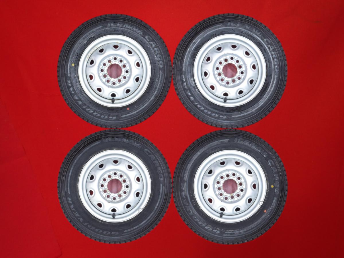 グッドイヤー アイスナビ カーゴ GOODYEAR ICENAVI CARGO 145R12 6PR マルチスチール 〈キャップ無〉 4Jx12 +38 4/100 110 114.3 シルバー(銀色)系 アクティ バン ハイゼットトラック ハイゼット カーゴ アクティ トラック ミニキャブ バン ミニキャブ トラック エブリイ キ