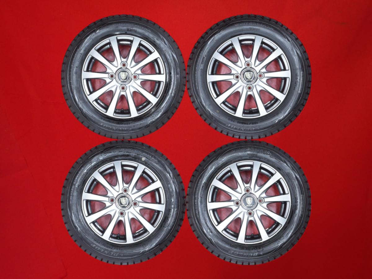 ダンロップ ウィンター MAXX 01(WM01) DUNLOP WINTER MAXX 01 155/70R13 75Q 10スポークタイプ 1P 4Jx13 +42 4/100 ガンメタ系 ハイゼット カーゴ ラピュタ ミニカ トッポ プレオ プラス ドミンゴ アトレー ワゴン トッポ BJ NV100 クリッパー ケイ スクラムワゴン ミラ イ