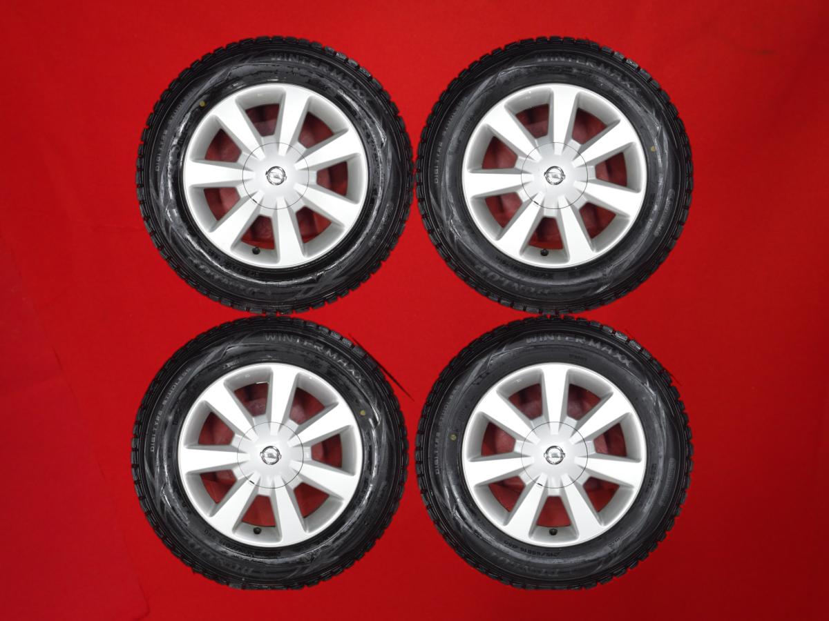 ダンロップ ウィンター MAXX 01(WM01) DUNLOP WINTER MAXX 01 215/65R16 98Q エルグランド (E51系)純正 6.5Jx16 +45 5/114.3 シルバー(銀色)系 エルグランド プレサージュ デュアリス エクストレイル