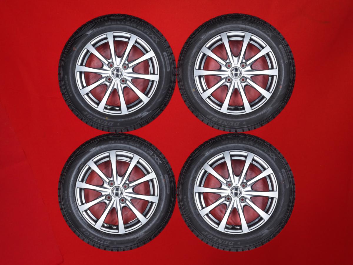 ダンロップ ウィンター MAXX 02(WM02) DUNLOP WINTER MAXX 02 175/65R15 84Q Exceeder(エクシーダー) EX10 5.5Jx15 +43 4/100 ガンメタ系 アクア カローラ フィールダー ヴィッツ カローラ スイフト マイクラC+C フィット ハイブリッド ミニ iQ フィット シャトル ノート バ