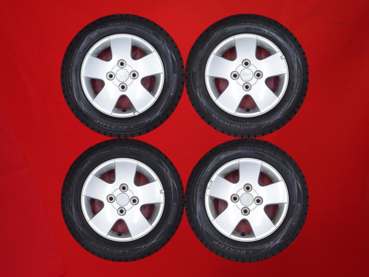 ダンロップ ウィンター MAXX 01(WM01) DUNLOP WINTER MAXX 01 165/65R13 77Q スズキ 純正 4.5Jx13 +50 4/100 シルバー(銀色)系 エブリイ エブリイ ワゴン ワゴンR ワイド