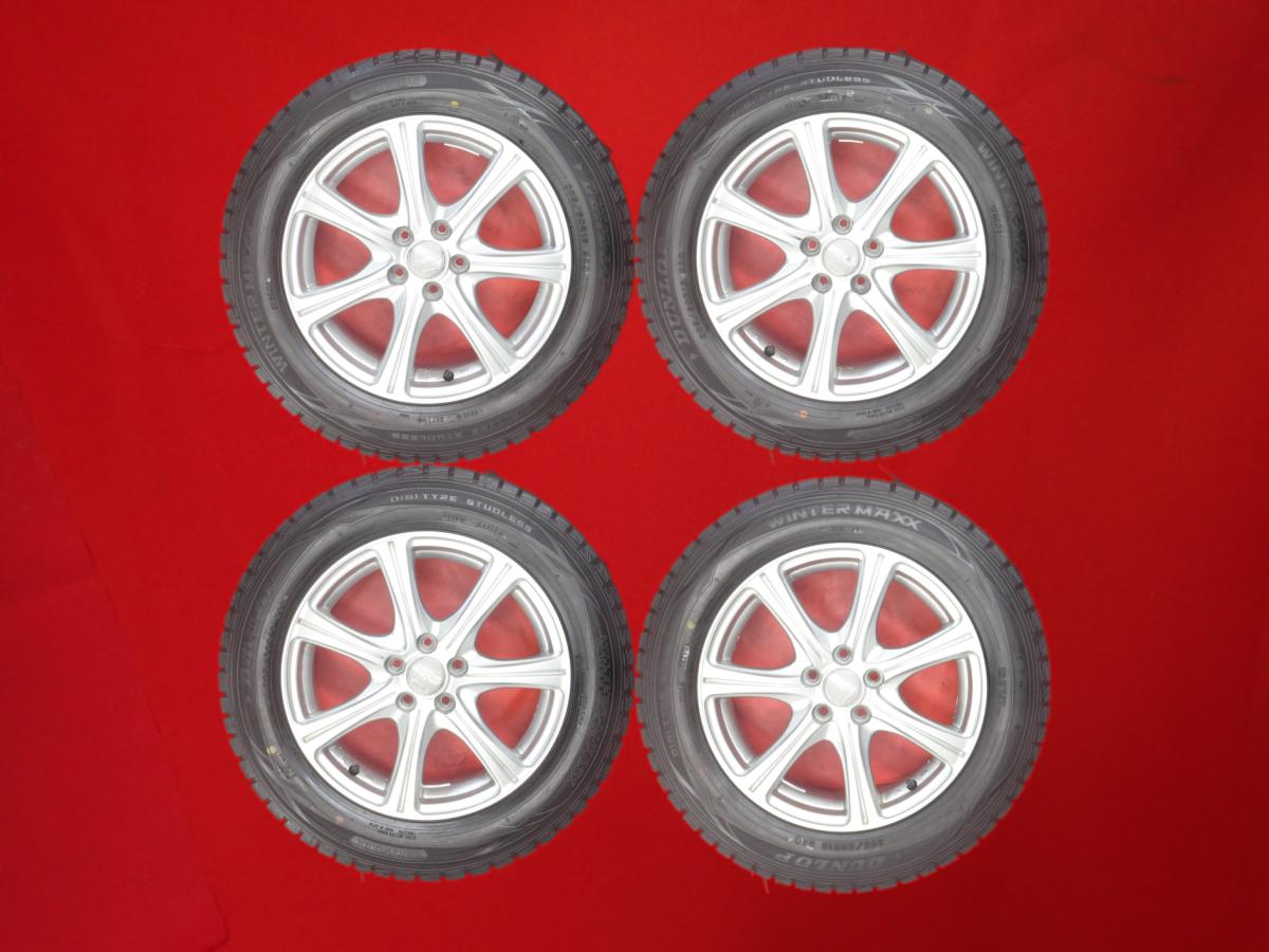 ダンロップ ウィンター MAXX 01(WM01) DUNLOP WINTER MAXX 01 205/60R16 92Q 7スポークタイプ 1P 6.5Jx16 +48 5/100 シルバー(銀色)系 エクシーガ