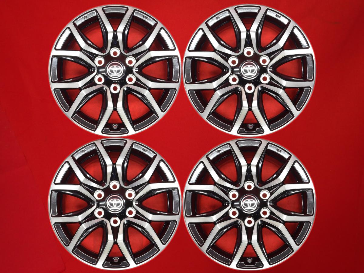 ハイラックス ( GUN125 ) Z GR SPORT 純正 7.5Jx18 +30 6/139.7 ブラックポリッシュ(ブラック&ポリッシュ) ハイラックスサーフ FJクルーザー ハイラックス ランドクルーザー プラド