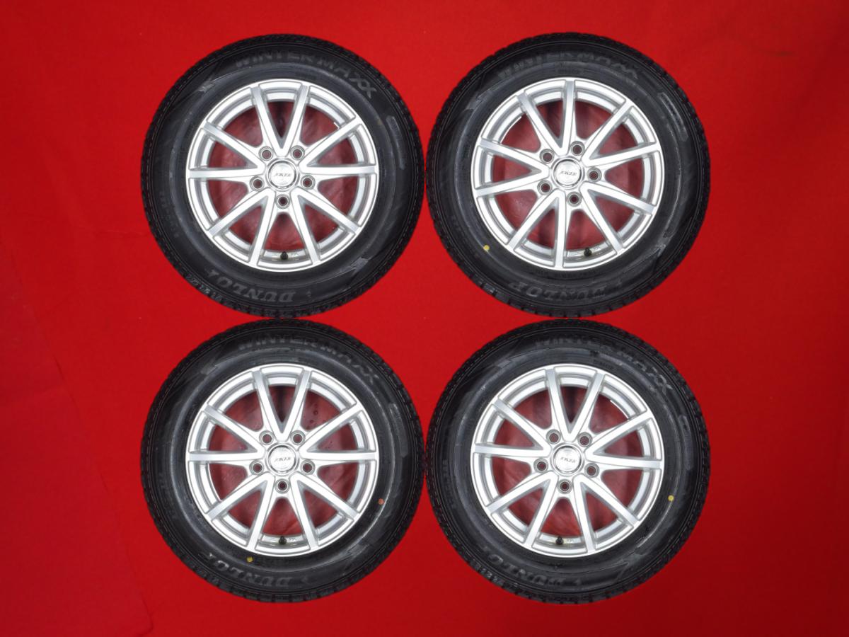 ダンロップ ウィンター MAXX 02(WM02) DUNLOP WINTER MAXX 02 195/65R15 91Q 5Wスポークタイプ 1P 6Jx15 +43 5/114.3 シルバー(銀色)系 セドリック&グロリア アイシス ラフェスタ ハイウェイスター アテンザ スポーツ シャリオ プリメーラワゴン ステップワゴン スパーダ ス