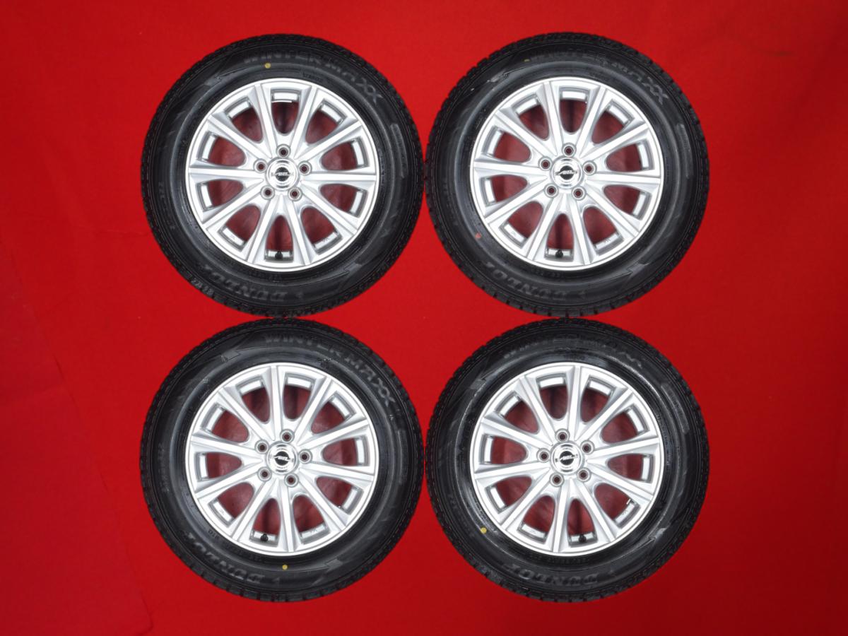 ダンロップ ウィンター MAXX 02(WM02) DUNLOP WINTER MAXX 02 195/65R15 91Q 10スポークタイプ 1P 6Jx15 +43 5/100 シルバー(銀色)系 オーパ カローラ ビスタ カルディナ プリウス アリオン キャバリエ ウィッシュ カローラ ツーリング インプレッサ アネシス インプレッサ