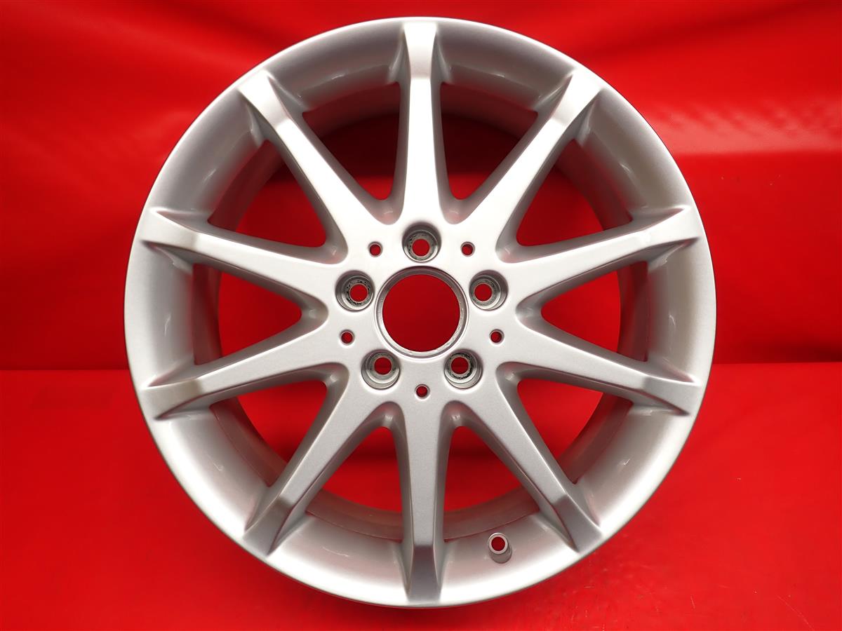 メルセデス-ベンツ A(W169)純正10本スポーク 7Jx17 +49 5/112 シルバー(銀色)系