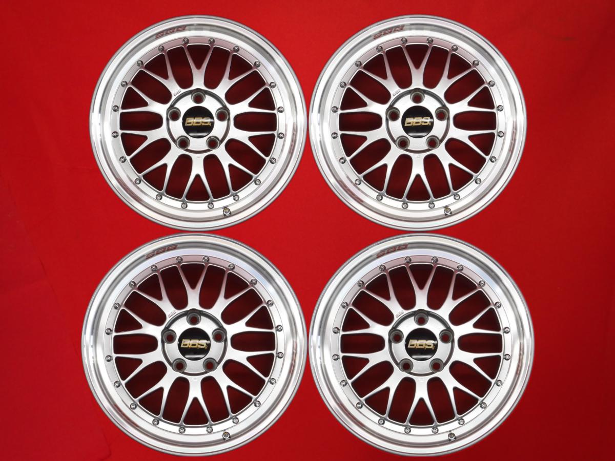 BBS LM 7.5/9Jx17 +35 5/114.3 シルバーポリッシュ(シルバー&ポリッシュ) シルバー(銀色)系 チェイサー マークII スカイライン RX-7 MR2 ソアラ シルビア クラウン アスリート