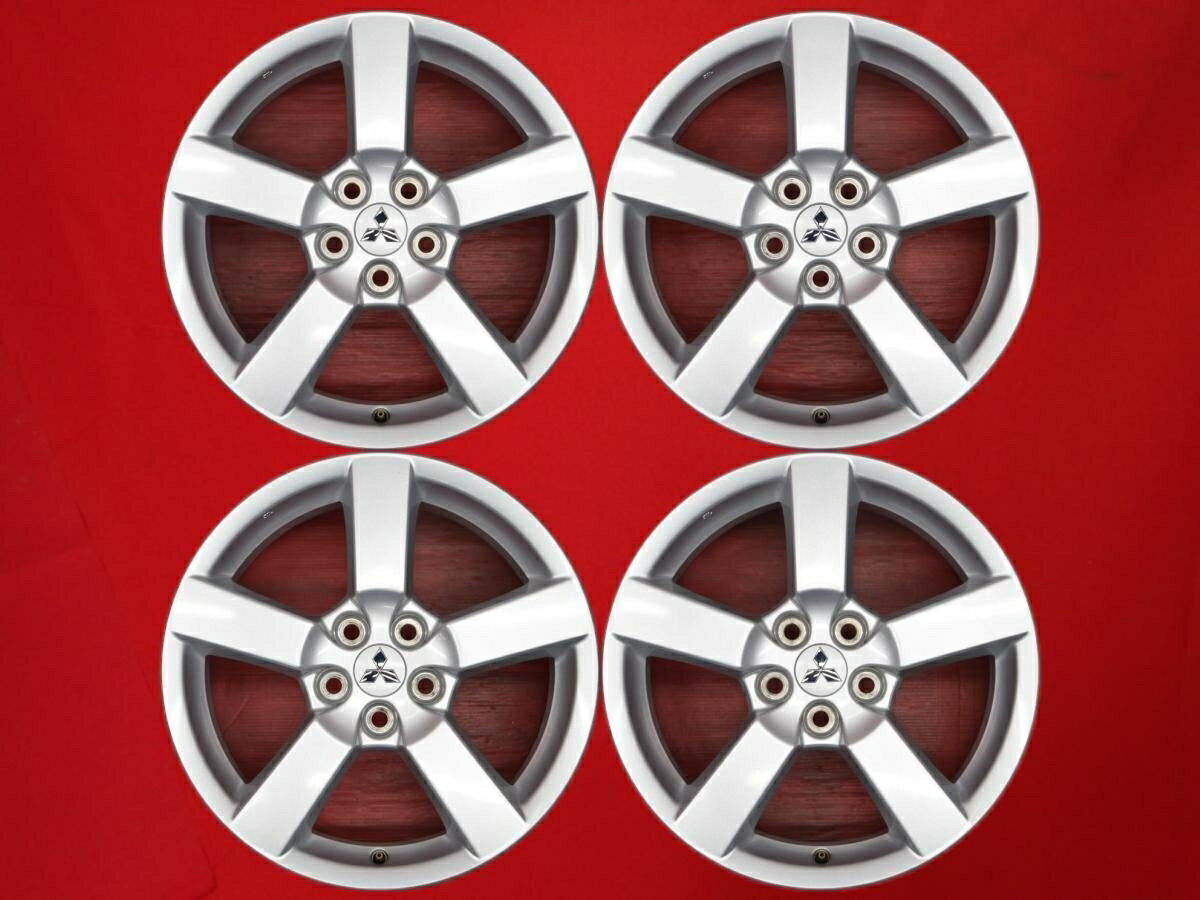 アウトランダー 純正5本スポーク 7Jx18 +38 5/114.3 シルバー(銀色)系 エクリプスクロス PHV エクリプスクロス アウトランダー