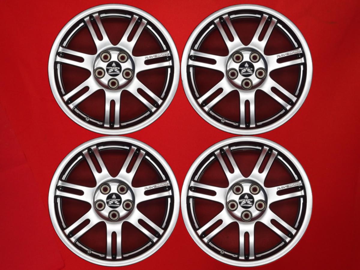 デリカ D:5 純正 オプション RAYS 7スポーク 7Jx18 +38 5/114.3 ハイパーブラック アウトランダー アウトランダー PHEV デリカ D:5 エクリプスクロス