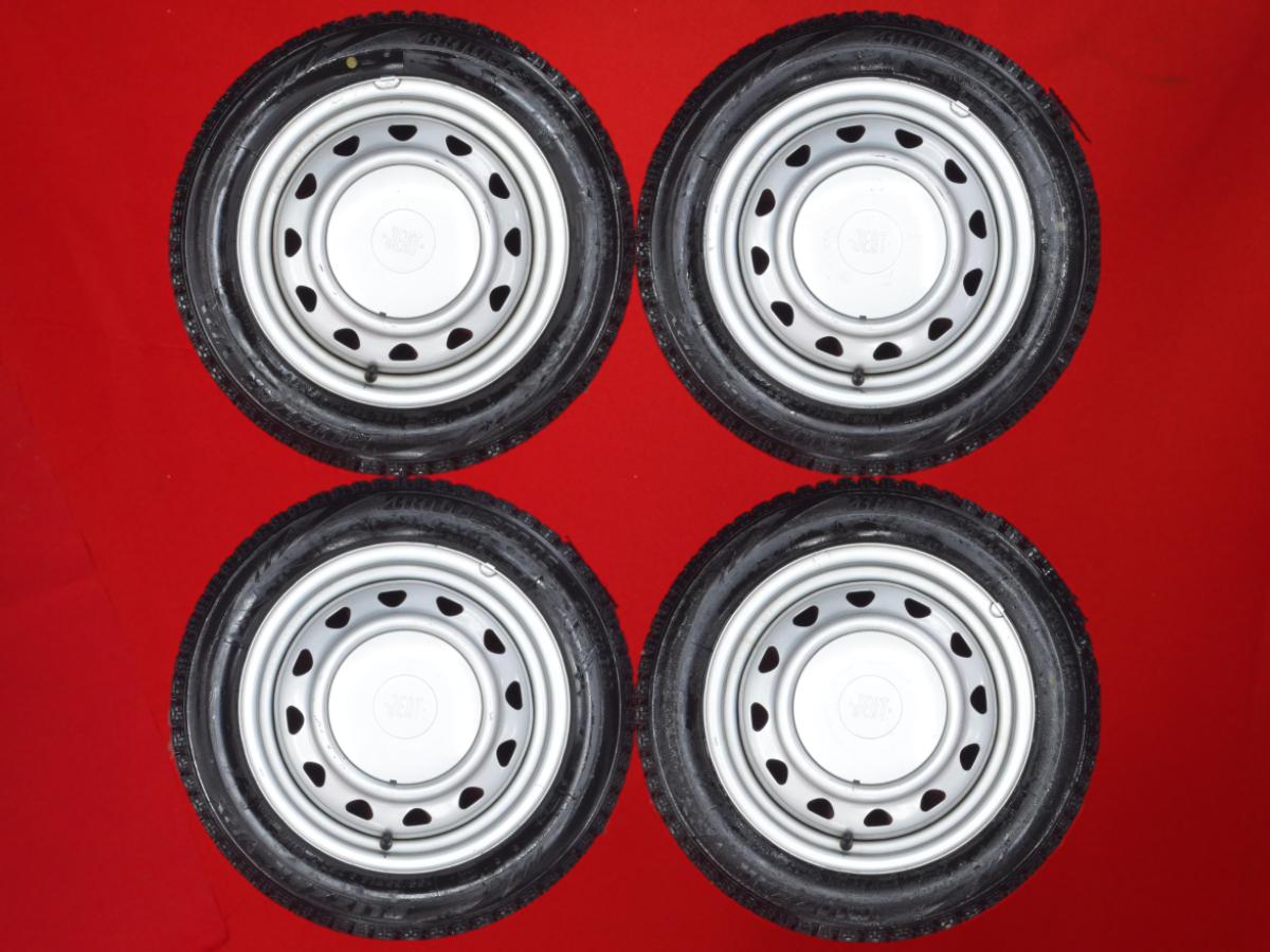ブリヂストン ブリザック VRX BRIDGESTONE BLIZZAK VRX 155/65R14 75Q マルチスチール 〈センターハブキャップ付〉 4.5Jx14 +45 4/100 114.3 シルバー(銀色)系 エヌボックス ステラ カスタム NV100 クリッパー アルト AZ-ワゴン カスタムスタイル スペーシア カスタム R2 eK