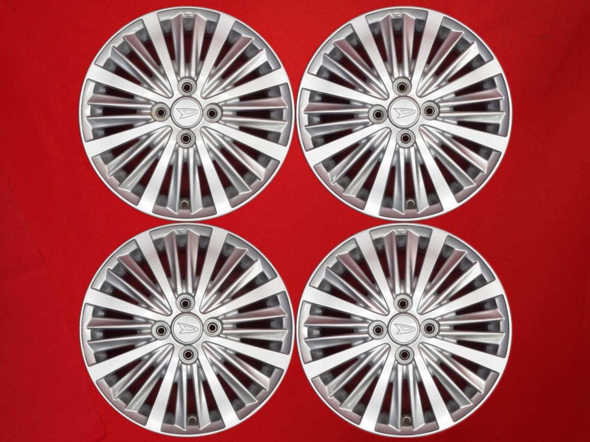 キャスト 純正 フィン 15インチ 4.5Jx15 +45 4/100 シルバー(銀色)系 タフト ムーヴ キャンバス キャスト スポーツ タント ファンクロス ウェイク キャスト スタイル