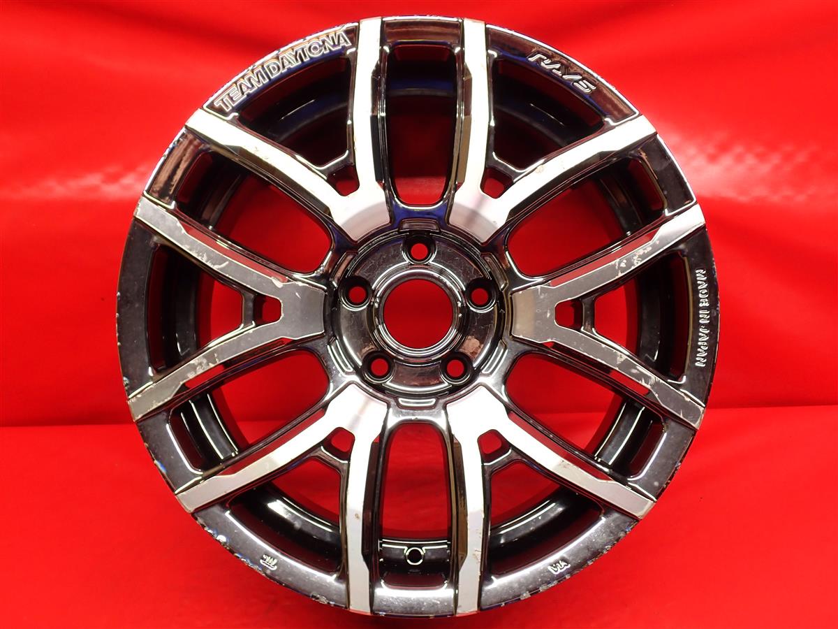 TEAM DAYTONA(チーム デイトナ) F6 DRIVE ドライブ 7.5Jx18 +45 5/114.3 スーパーメタルコーティング系(メッキ色の塗装)