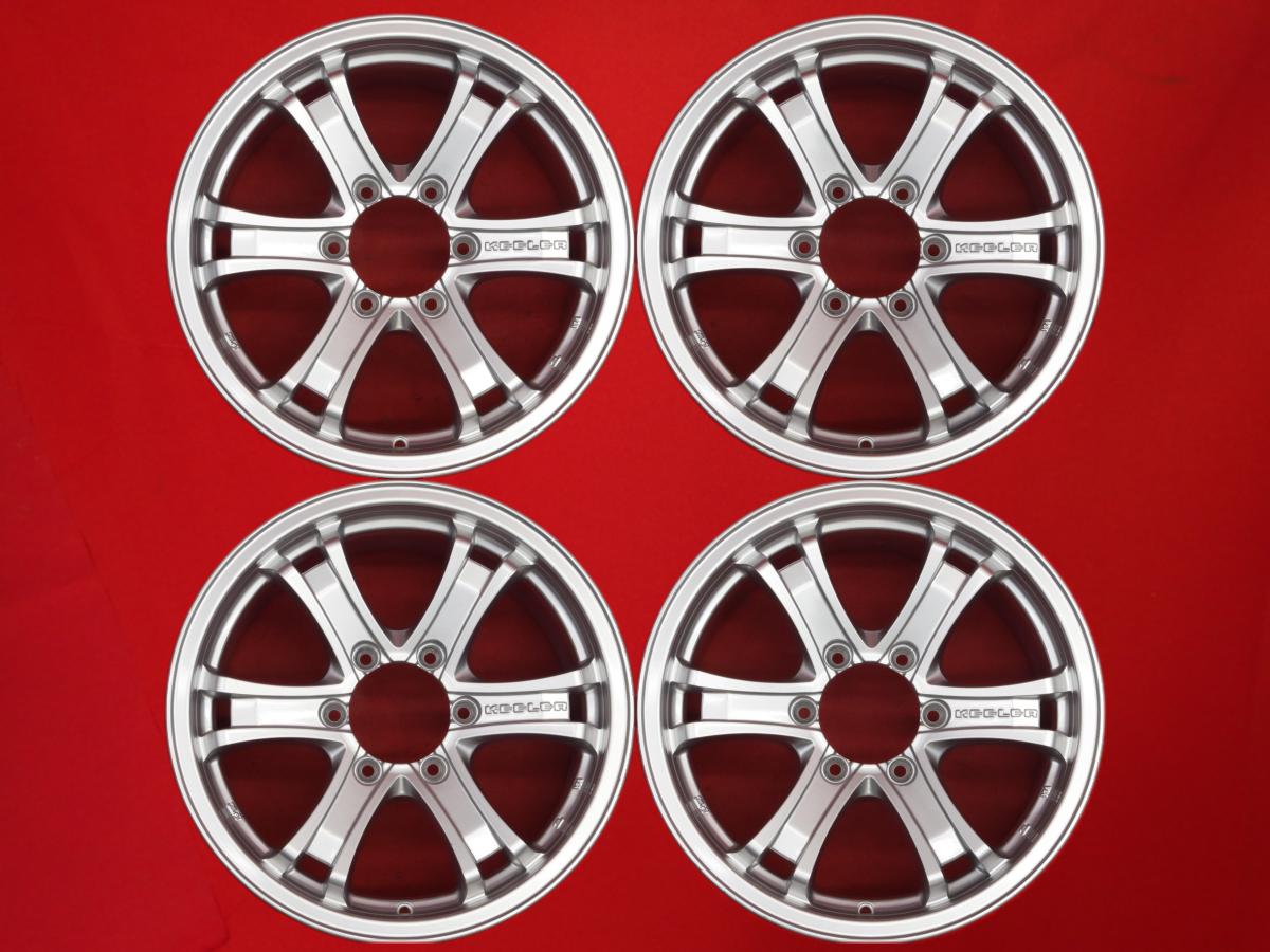 KEELER FORCE 5スポーク 7.5Jx17 +25 6/139.7 シルバー(銀色)系 ハイラックス FJクルーザー ランドクルーザー プラド パジェロ