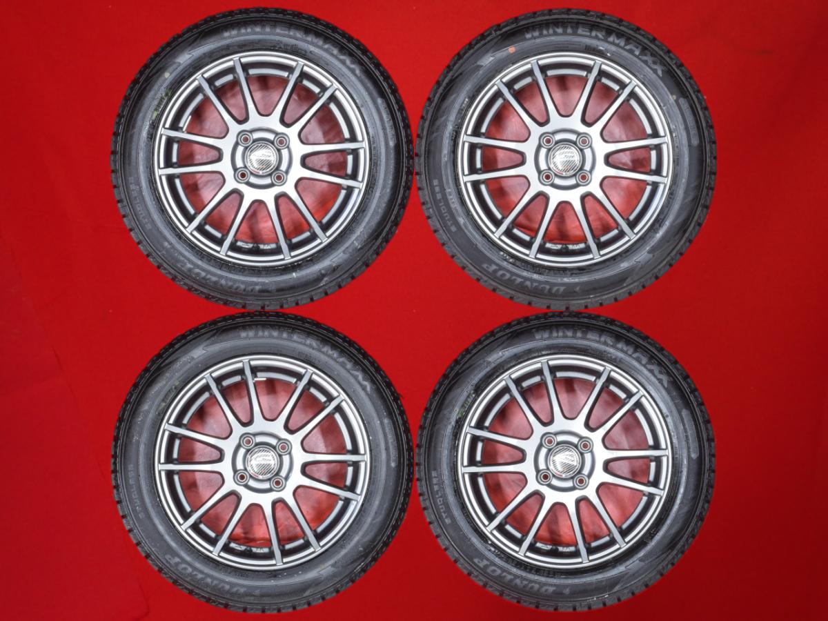 ダンロップ ウィンター MAXX 02(WM02) DUNLOP WINTER MAXX 02 185/60R15 84Q 6Wスポークタイプ 1P 5.5Jx15 +42 4/100 ガンメタ系 フィット ハイブリッド スイフト カローラ iQ ヴィッツ カローラ フィールダー アクア エアウェイブ スプラッシュ フィット シャトル フィット