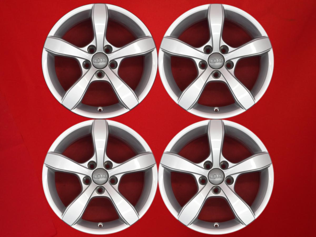 アウディ A1(8X)純正5-armpindesign(5アームピン デザイン)15inch 6Jx15 +29 5/100 シルバー(銀色)系 A1