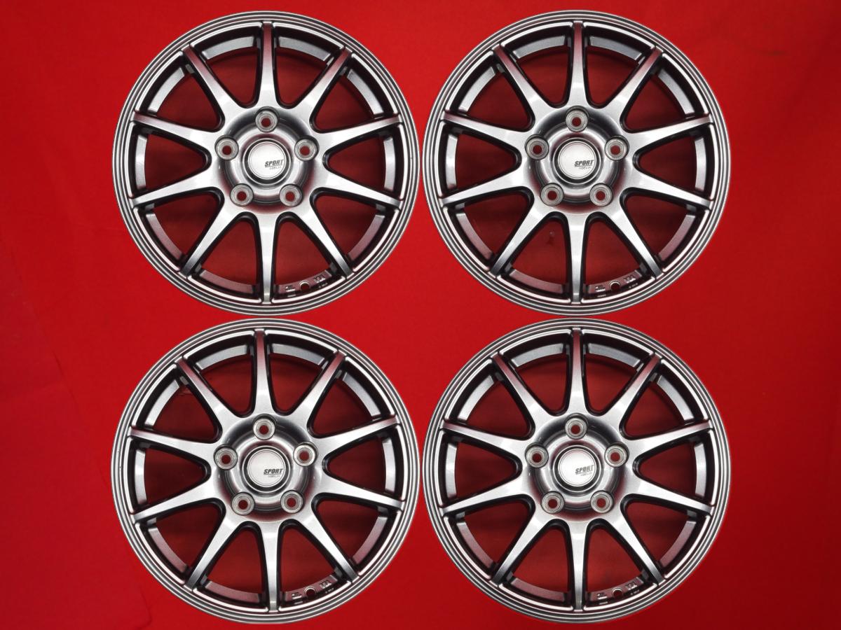 SPORT ABELIA 6Jx15 +53 5/114.3 ガンメタ系 フリード ヴォクシー エスクァイア ノア ステップワゴン フリードプラス