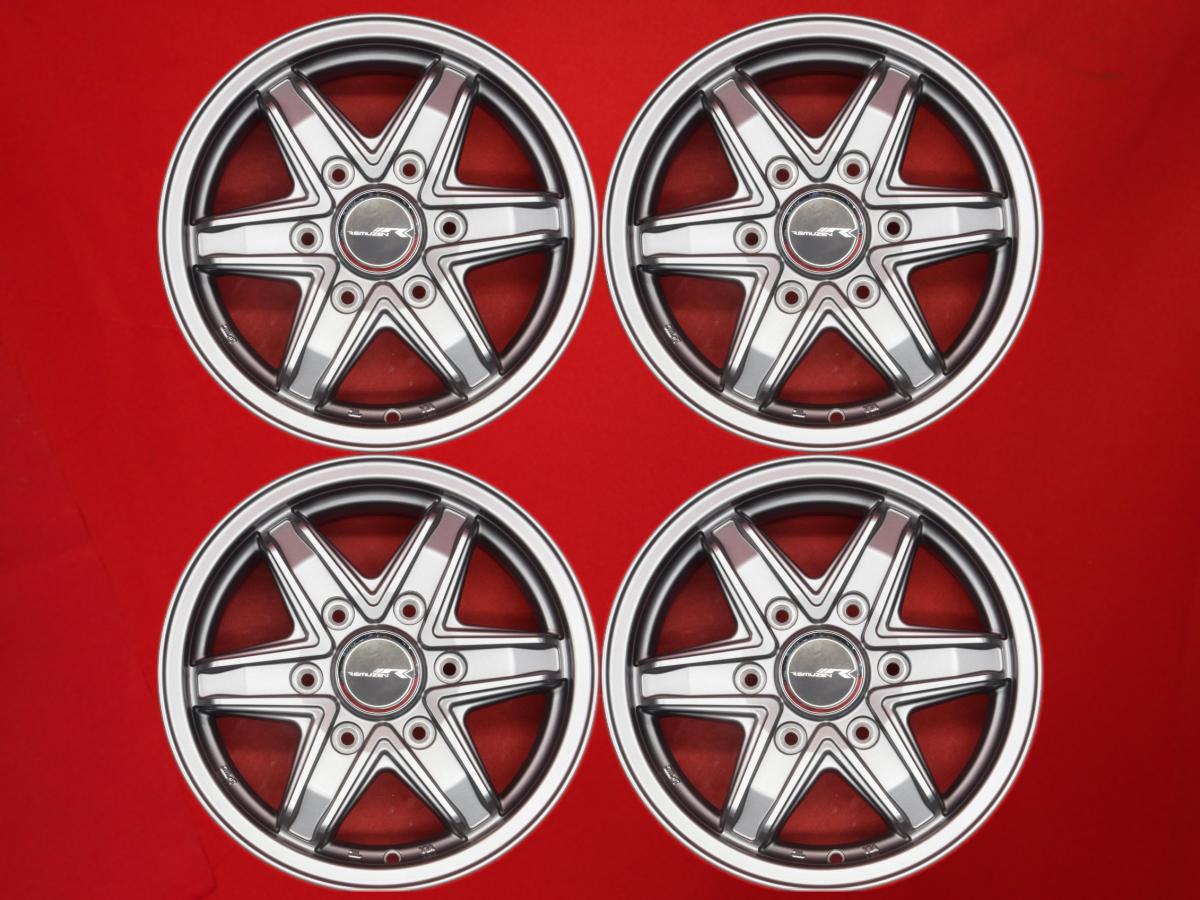 REMUZEN レミューゼン - 6Jx15 +33 6/139.7 ガンメタ系 レジアスエース バン ハイエースワゴン ハイエースコミューター