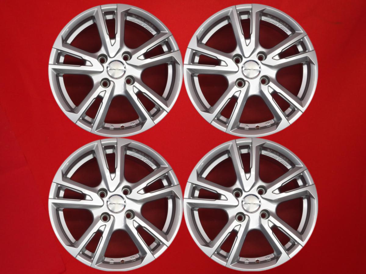 EUROTECH ユーロテック GAYA ELISI ガヤ エリージ 6Jx15 +25 4/108 シルバー(銀色)系 307 106 206CC 1007 C3 206 307SW