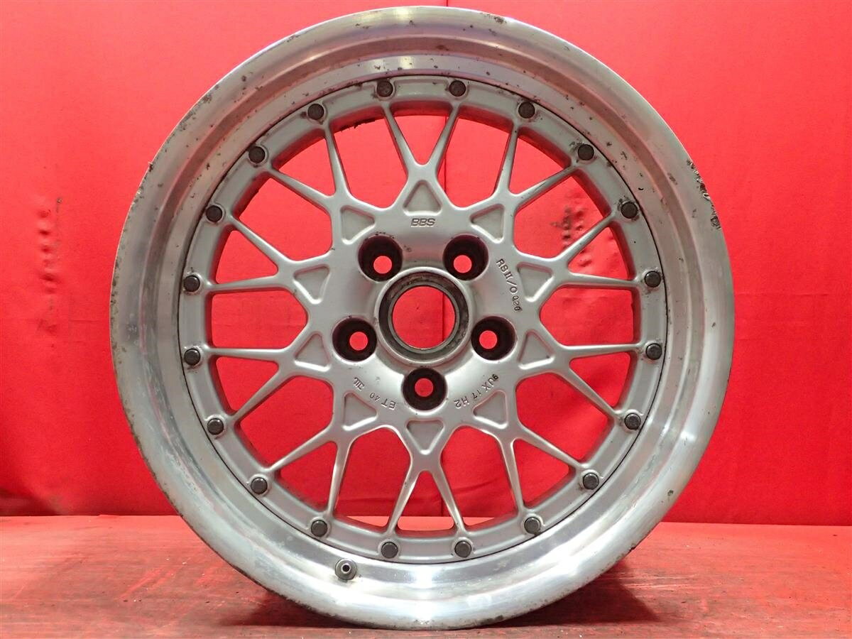 BBS RSII OPEN 9Jx17 +40 5/114.3 ポリッシュ系 シルバー(銀色)系