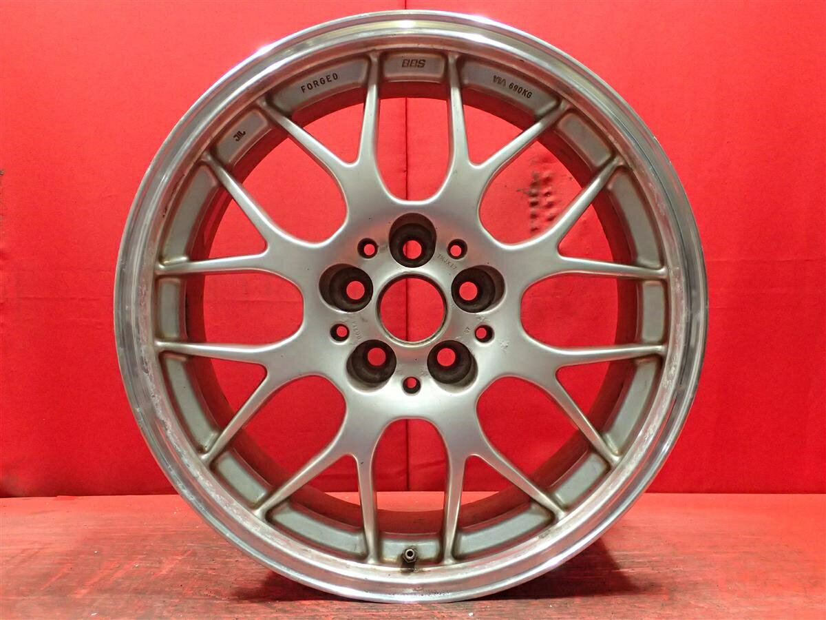 BBS RG-R 7.5Jx17 +48 5/100 ポリッシュ系 シルバー(銀色)系