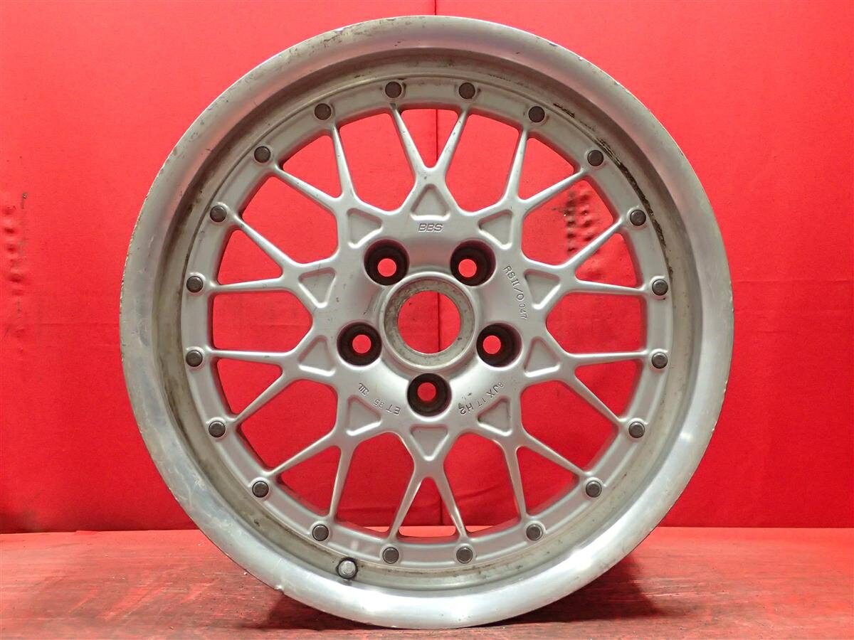 BBS RSII OPEN 8Jx17 +35 5/114.3 ポリッシュ系 シルバー(銀色)系