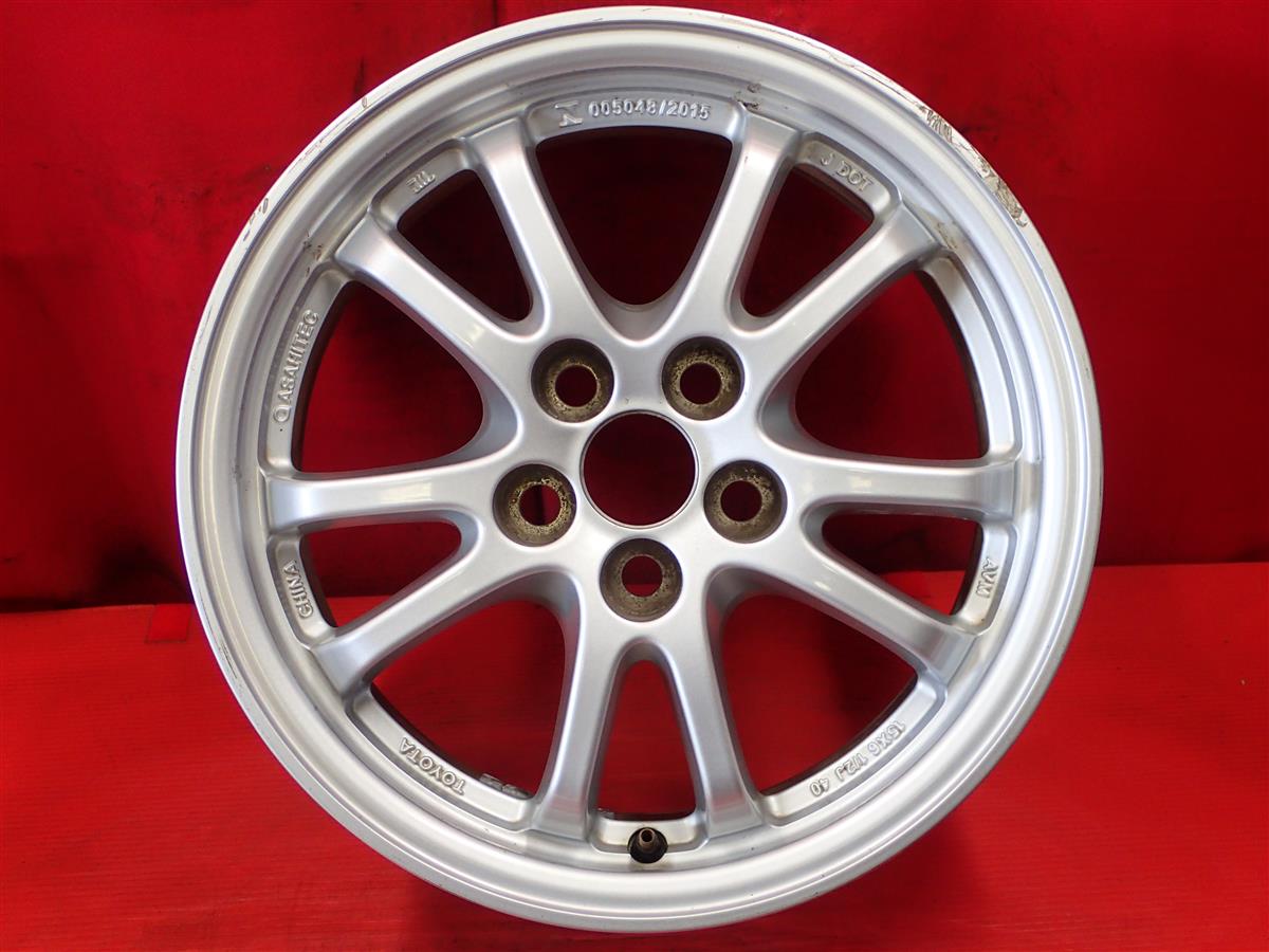 プリウス (ZVW5#)純正5スポーク 15inch 6.5Jx15 +40 5/100 シルバー(銀色)系