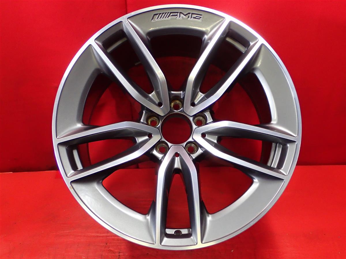 AMG GT C190 R190 純正 19インチ 11Jx19 +17 5/112 ガンメタポリッシュ(ガンメタ&ポリッシュ)
