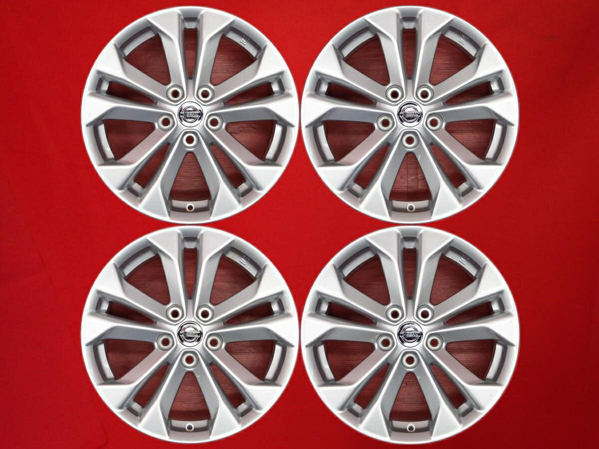 エクストレイル (T32)純正5Wスポーク 7Jx17 +45 5/114.3 シルバー(銀色)系 デュアリス ジューク シビック タイプR リーフ エクストレイル シビック エルグランド