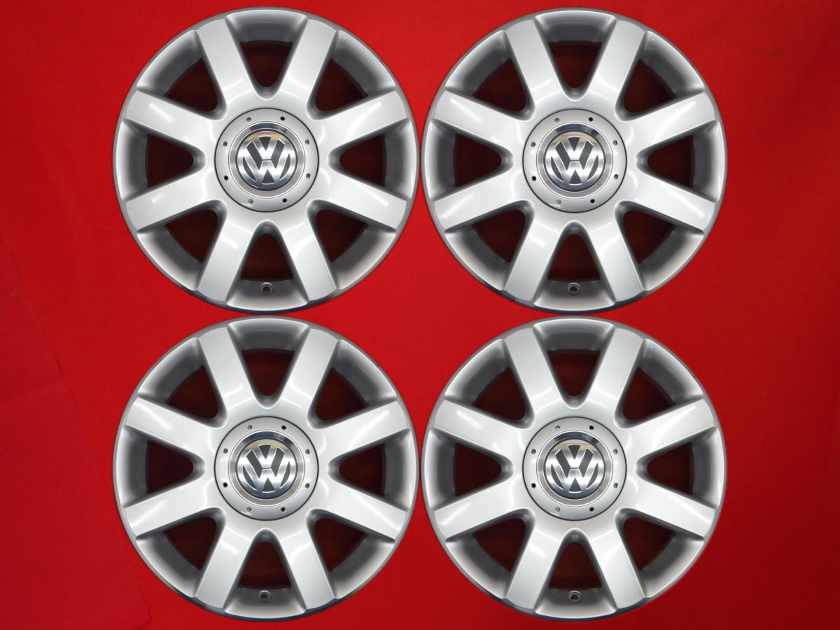 ゴルフ トゥーラン純正8本スポーク 6.5Jx16 +50 5/112 ポリッシュ系 シルバー(銀色)系 ゴルフ トゥーラン ゴルフ プラス ゴルフ ヴァリアント ゴルフVI ジェッタ ゴルフV クロス ゴルフ