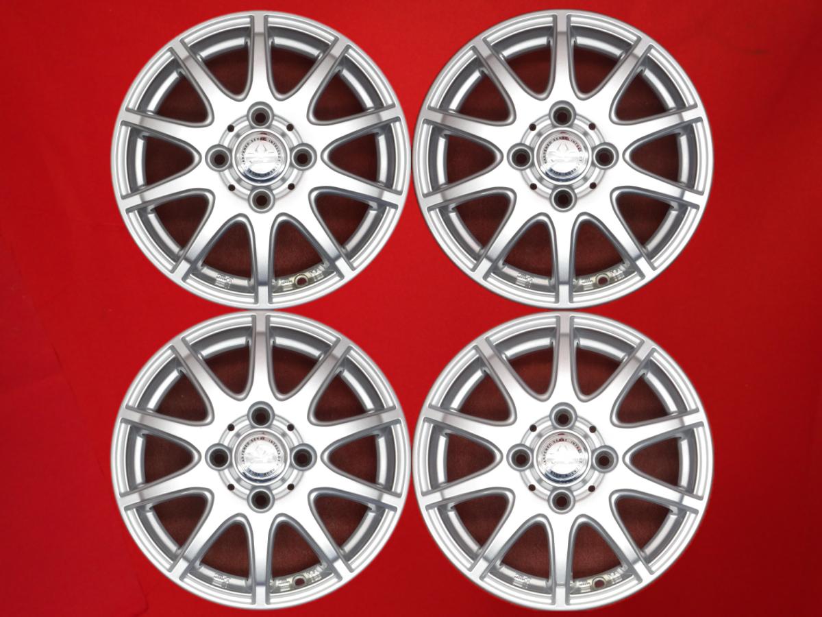 VOLS(ヴォルス) 10スポーク 4Jx13 +45 4/100 シルバー(銀色)系 ドミンゴ サンバー ディアス 155/65R13ベース ポーターキャブ ヴィヴィオ スーパーチャージャー eKワゴン アトレー アルト ラパン ショコラ ゼスト 145/70R12ベース ムーヴ ラテ ピノ トゥデイ アソシエ アルト