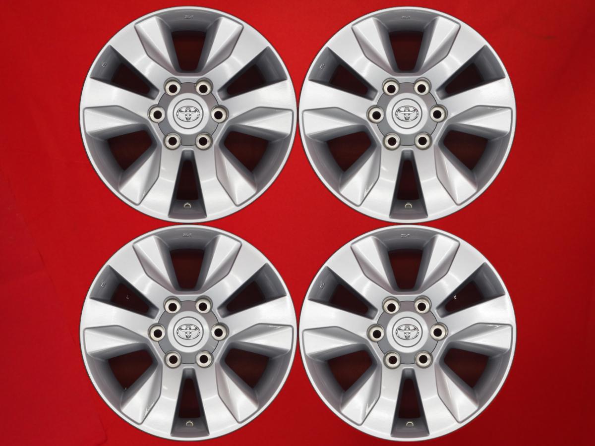 ハイラックス (GUN125)Z純正 7.5Jx17 +30 6/139.7 シルバー(銀色)系 ハイラックスサーフ ランドクルーザー プラド ハイラックス