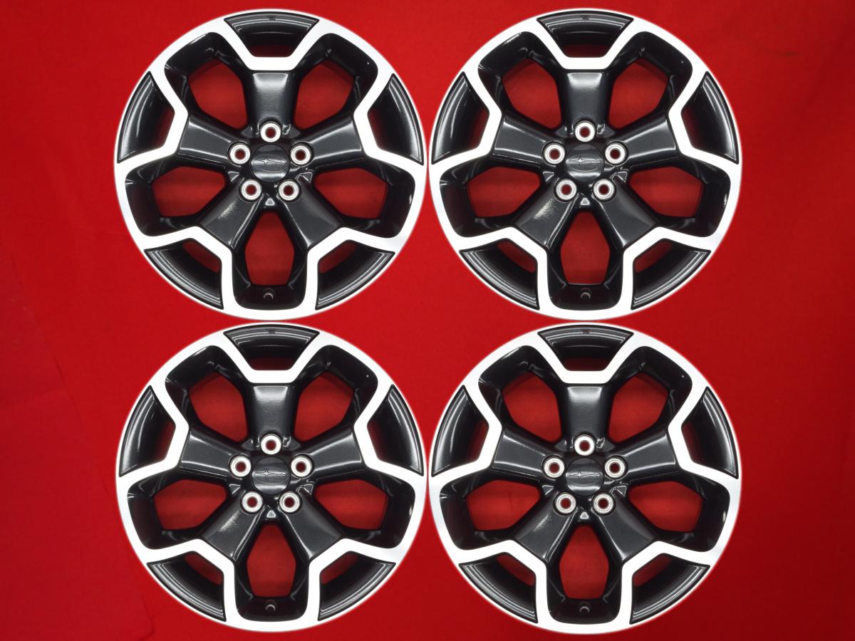スバル XV 純正5スポーク 7Jx17 +48 5/100 ガンメタポリッシュ(ガンメタ&ポリッシュ) BRZ インプレッサ スポーツ エクシーガ XV