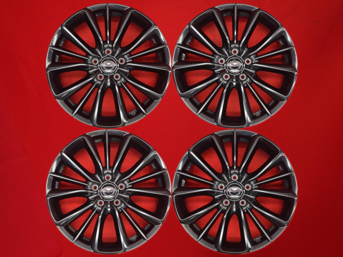 MAZDA3 純正 オプション BBS ( BOJ9 V3 810 ) 7Jx18 +45 5/114.3 ガンメタ系 マツダ3 ハッチバック CX-8 アクセラ ハイブリッド マツダ3 アクセラ スポーツ CX-7 CX-5 CX-3 CX-30