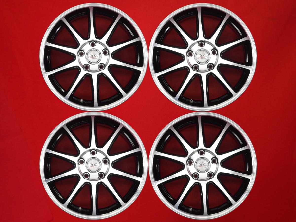 LOXARNY(ロクサーニ) SPORT SP-10 7Jx17 +38 5/114.3 ブラックポリッシュ(ブラック&ポリッシュ) ハリアー エクリプスクロス アルファード CX-5 ノア セレナ カムリ ヴェルファイア NX200t カローラ クロス NX300h ヴォクシー