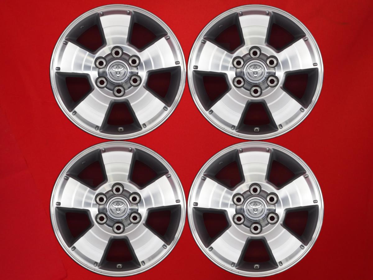 ハイラックス サーフ(215系)純正 7.5Jx17 +30 6/139.7 シルバーポリッシュ(シルバー&ポリッシュ) ハイラックスサーフ ランドクルーザー プラド ハイラックス