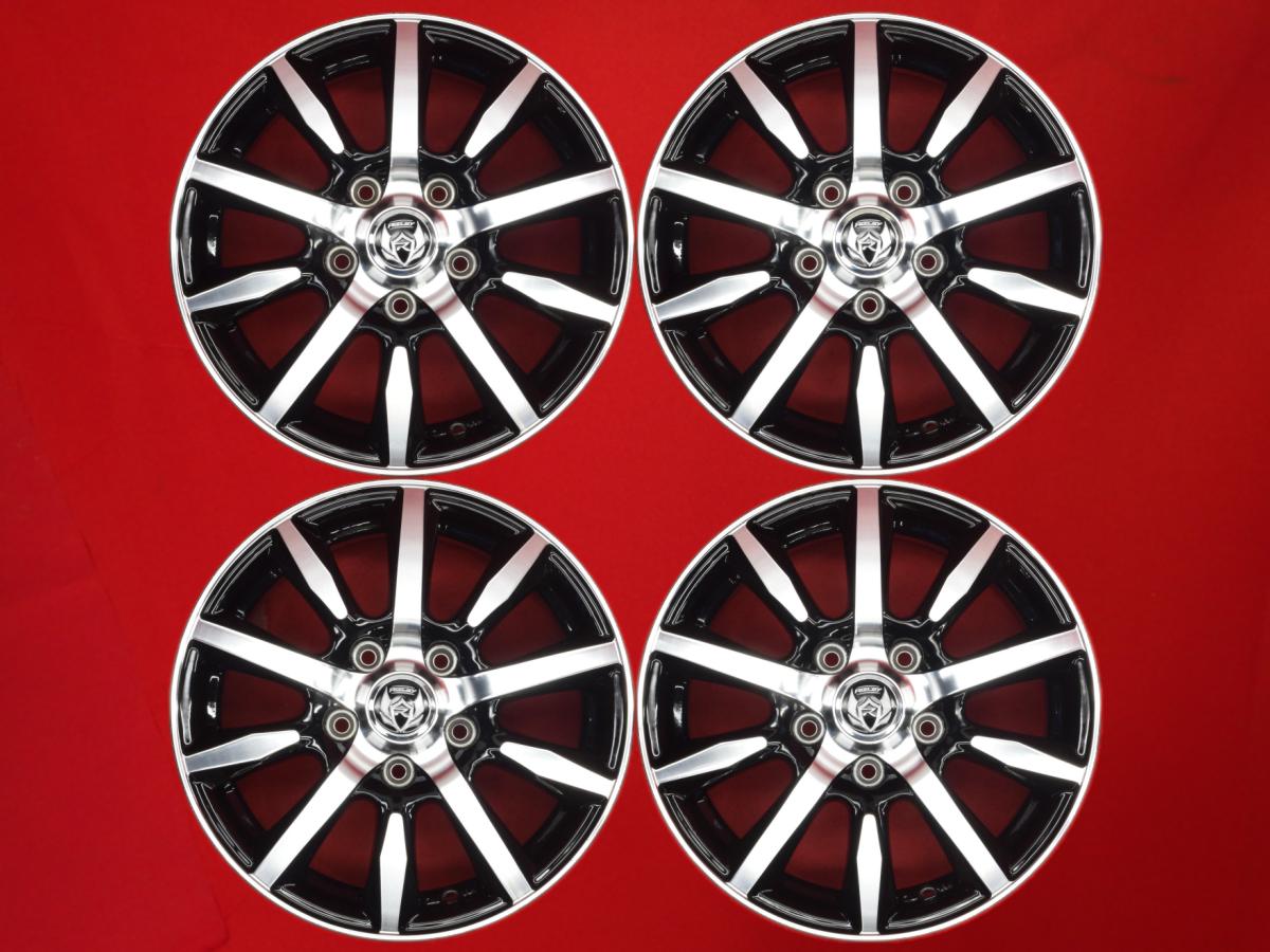 RIZLEY(ライツレー) KS(ケーエス) 6Jx15 +53 5/114.3 ブラックポリッシュ(ブラック&ポリッシュ) ステップワゴン スパーダ フリードプラス フリード ノア エスクァイア ヴォクシー アクセラ