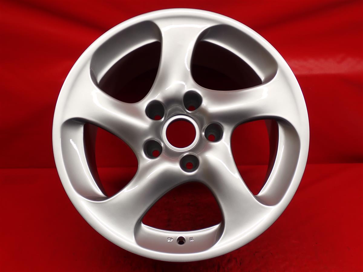 ポルシェ 911(996)カレラ4S純正 11Jx18 +45 5/130 シルバー(銀色)系