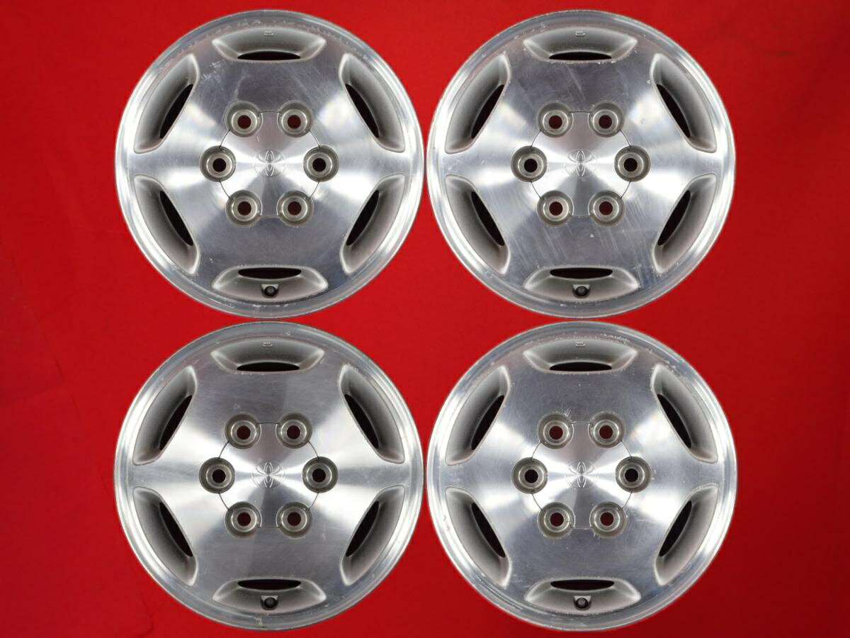 グランビア (2WD)純正 6Jx15 +29 6/139.7 シルバーポリッシュ(シルバー&ポリッシュ) グランビア ツーリングハイエース グランドハイエース レジアスワゴン