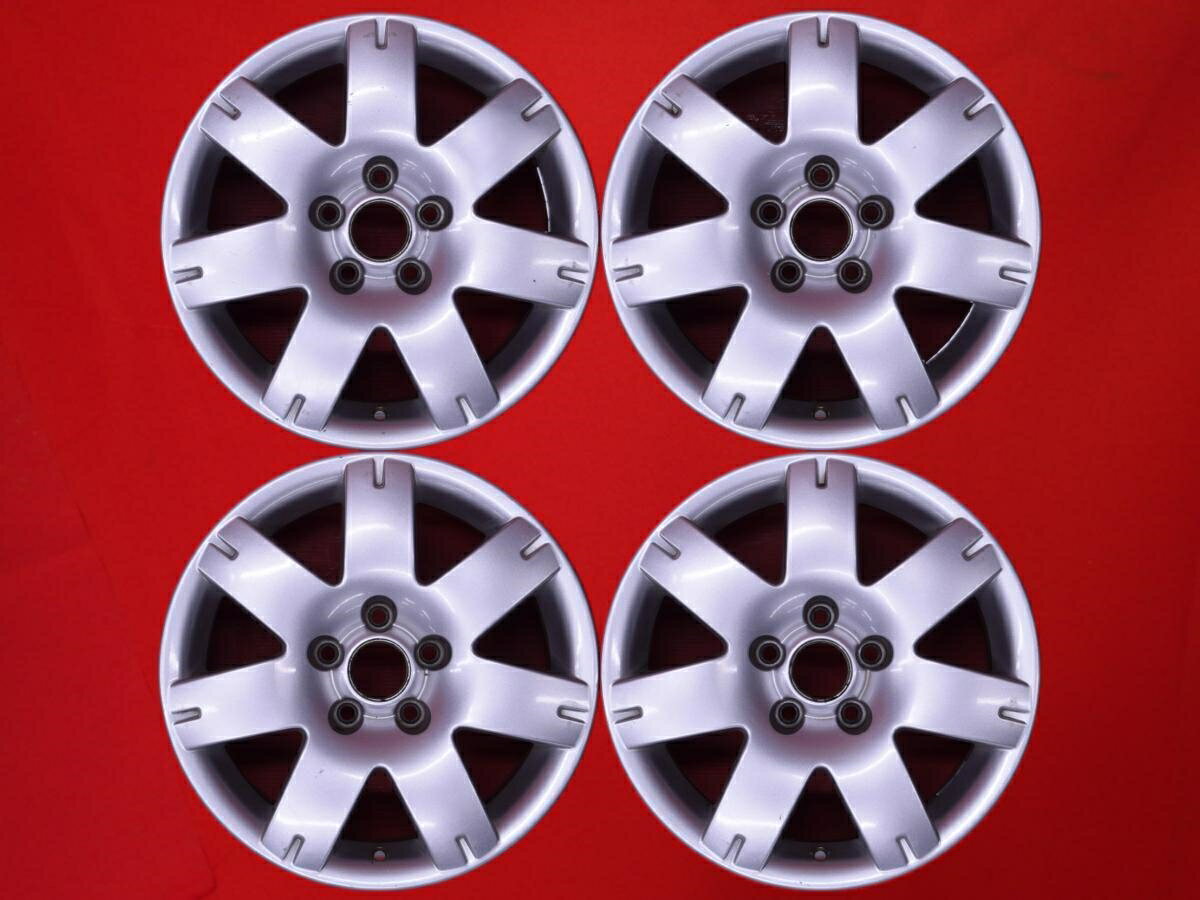 パサート (3BA系)純正7本スポーク 7Jx16 +37 5/112 シルバー(銀色)系