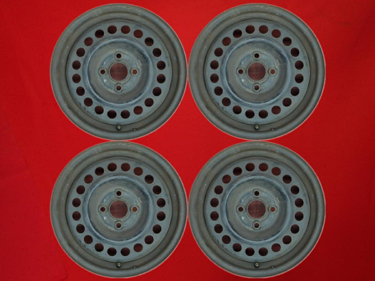 フィット (GE系)純正スチールホイール(キャップ無)15inch 5.5Jx15 +45 4/100 ブラック(黒色)系 インサイト フィット ハイブリッド フィット