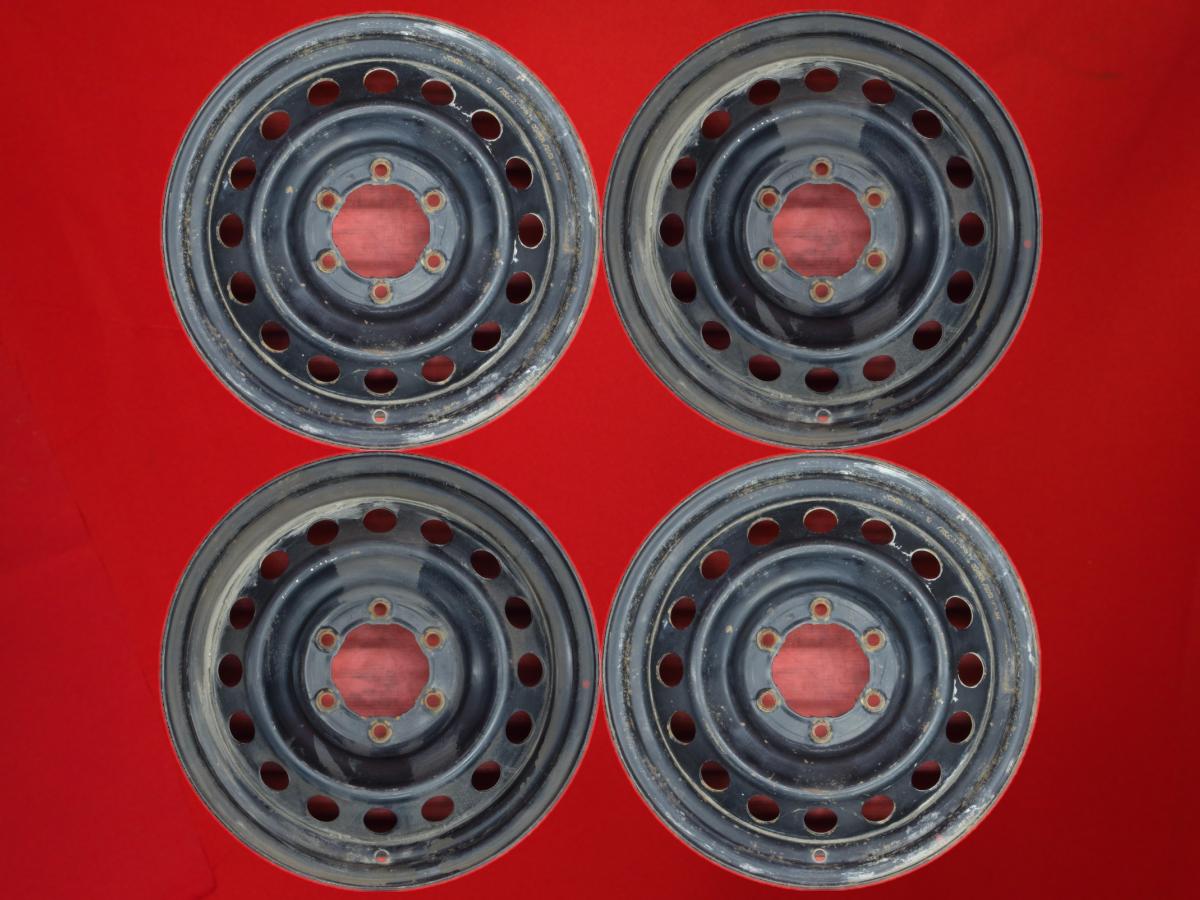 ハイラックス (GUN125)純正スチールホイール(キャップ無) 7.5Jx17 +30 6/139.7 ブラック(黒色)系 ハイラックス