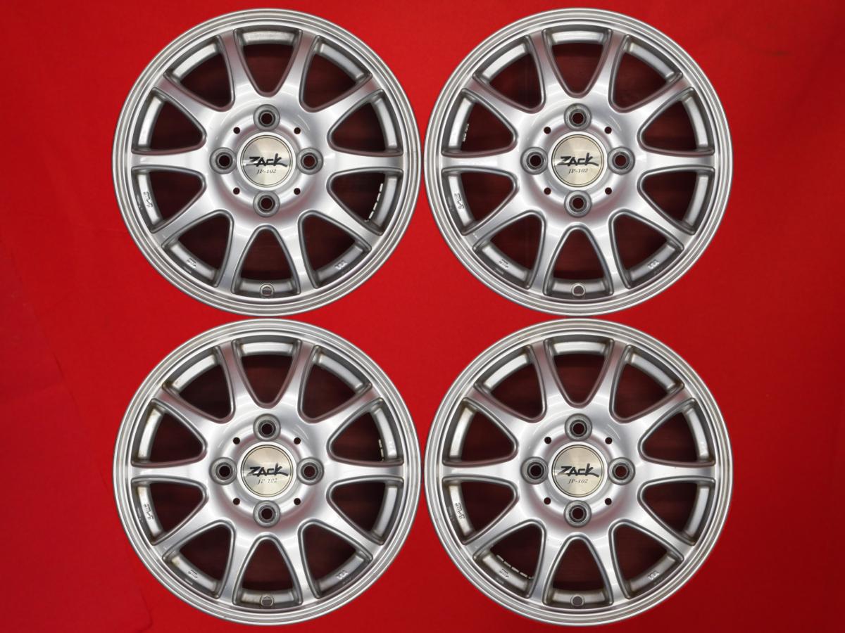 10スポークタイプ 1P 4Jx13 +42 4/100 シルバー(銀色)系 トラック バン 135/80R12ベース 145/70R12ベース 155/65R13ベース