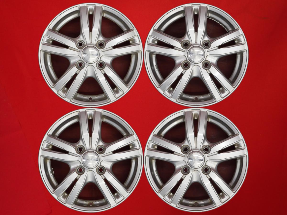 5Wスポークタイプ 1P 4Jx13 +43 4/100 シルバー(銀色)系 135/80R12ベース トラック バン 155/65R13ベース 145/70R12ベース