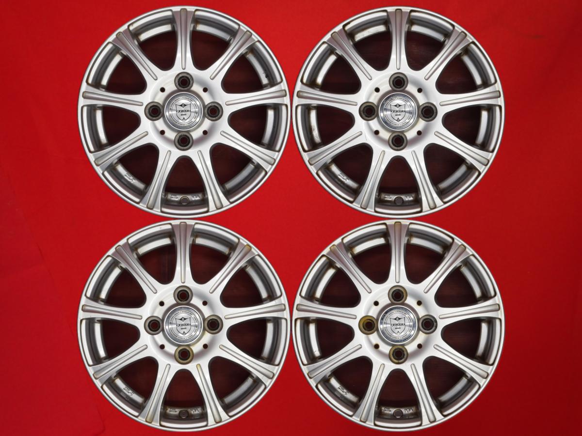 9スポークタイプ 1P 4Jx13 +45 4/100 シルバー(銀色)系 トラック 135/80R12ベース 155/65R13ベース 145/70R12ベース バン