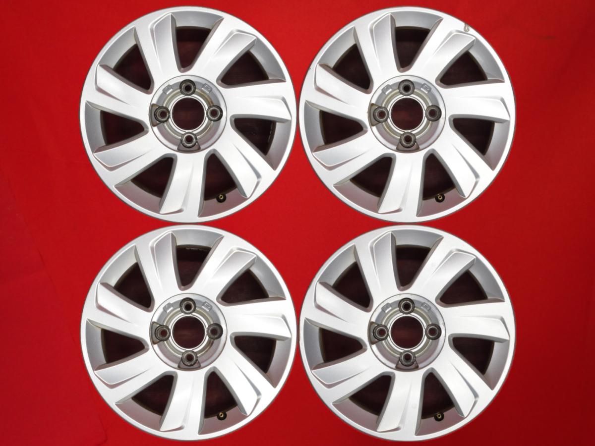 シトロエン C2純正 6Jx16 +27 4/108 シルバー(銀色)系