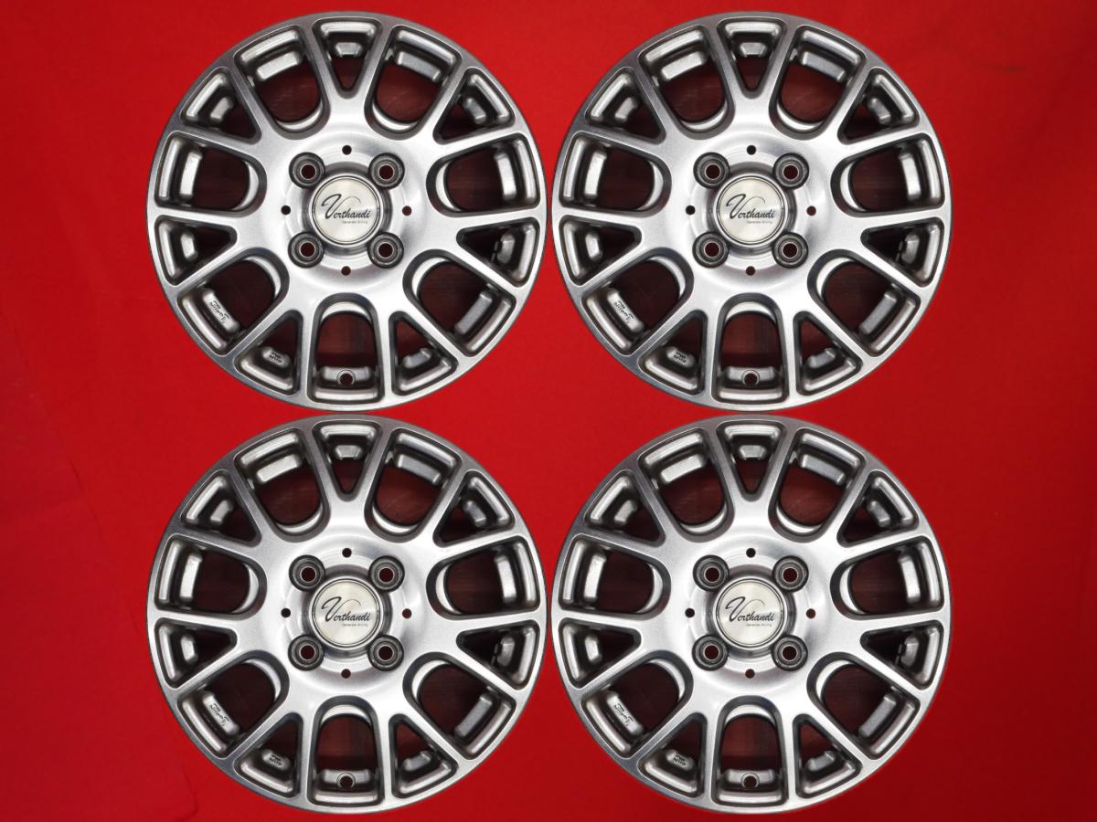 7Wスポークタイプ 1P 4Jx13 +43 4/100 ハイパーブラック 135/80R12ベース トラック バン 145/70R12ベース 155/65R13ベース