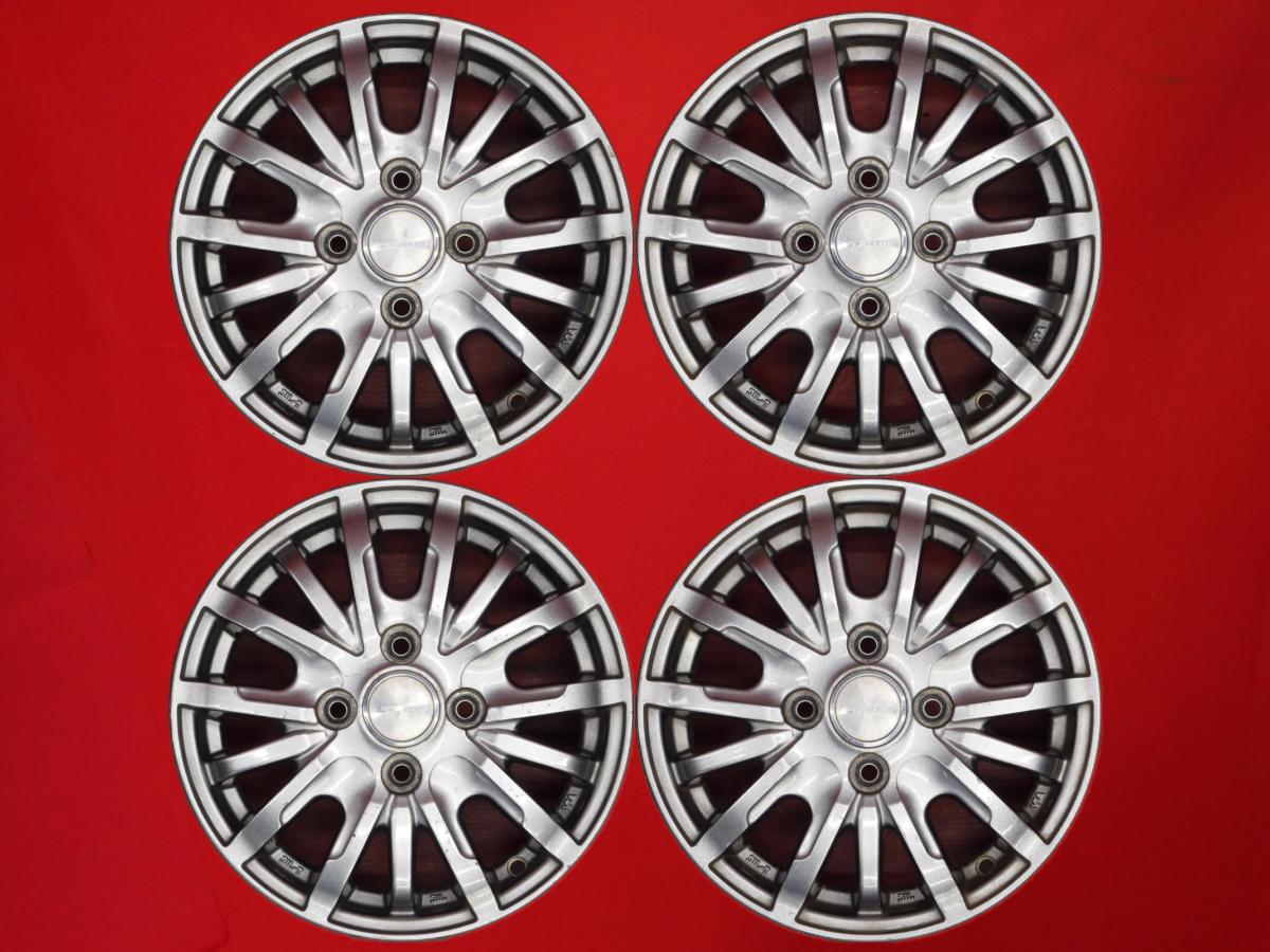 5Wスポークタイプ 1P 4Jx13 +42 4/100 ハイパーブラック バン 135/80R12ベース 155/65R13ベース 145/70R12ベース トラック